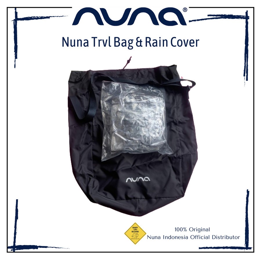 Nuna Trvl Bag dan Raincoveri | Tas stroller nuna trvl | Kereta Dorongi