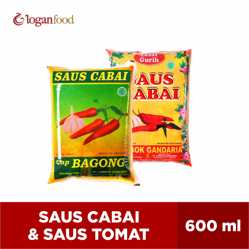 

PAKET HEMAT SAUS CABAI 615R & SAUS TOMAT BAGONG 615R (REFILL)
