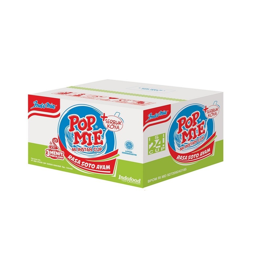 

Pop Mie Kuah Rasa Soto Ayam 24x75gr (1Karton)