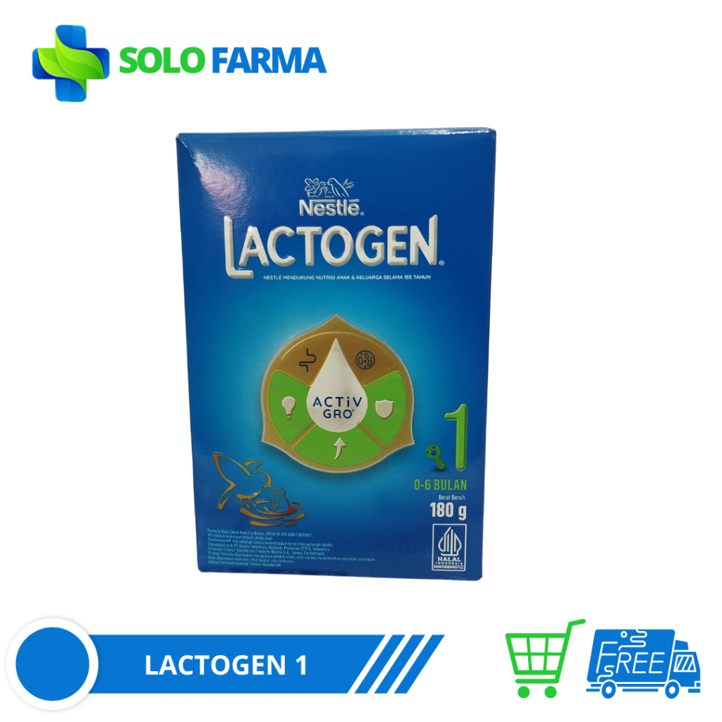 Lactogen 1 Usia 0-6 Bulan 180 Gram Box