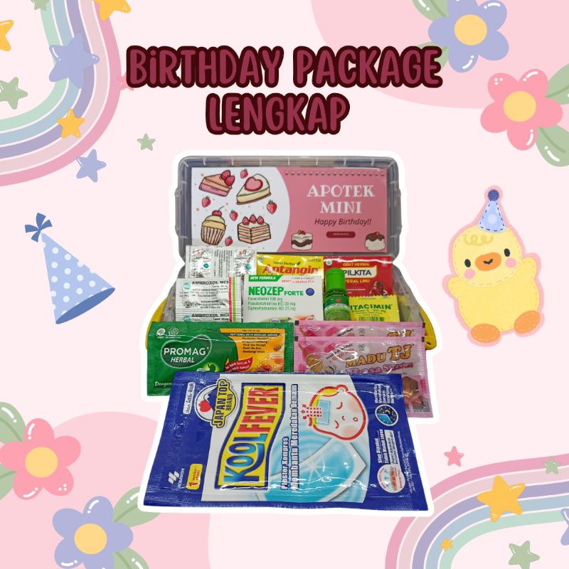 

APOTEK MINI/KADO ULANG TAHUN/BOXGIFT/HAMPERS/READY STOK