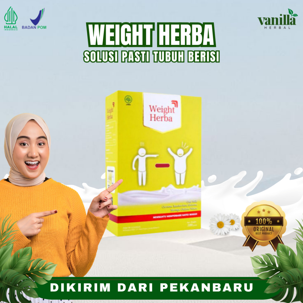 

WEIGHT HERBA | Susu Herbal Susu Penambah Nafsu Makan & Penggemuk Bandan 100% Original Dikirim Dari Pekanbaru