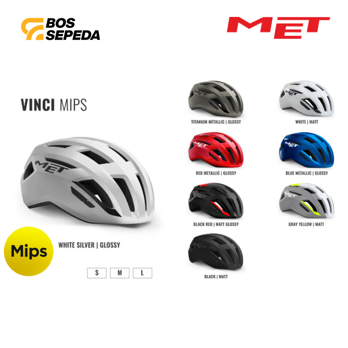Met Helm Vinci Mips Road Cycling Helmet - Helm Sepeda