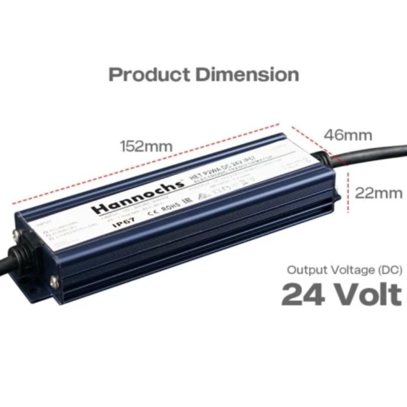 Hannochs Prestige Lampu Strip LED Driver COB IP 67 Driver COB 60 Watt