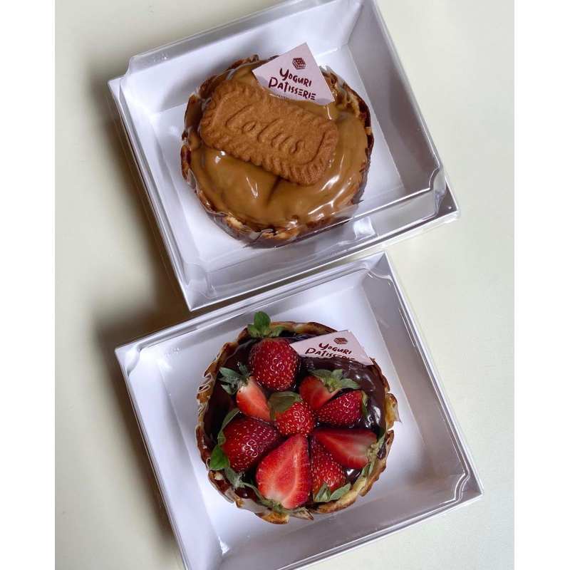 

Dessert Box Kotak Mochi Box/ Paper Box Cookies Box Roti Burger Hotdog Tutup Full Mika 11x12