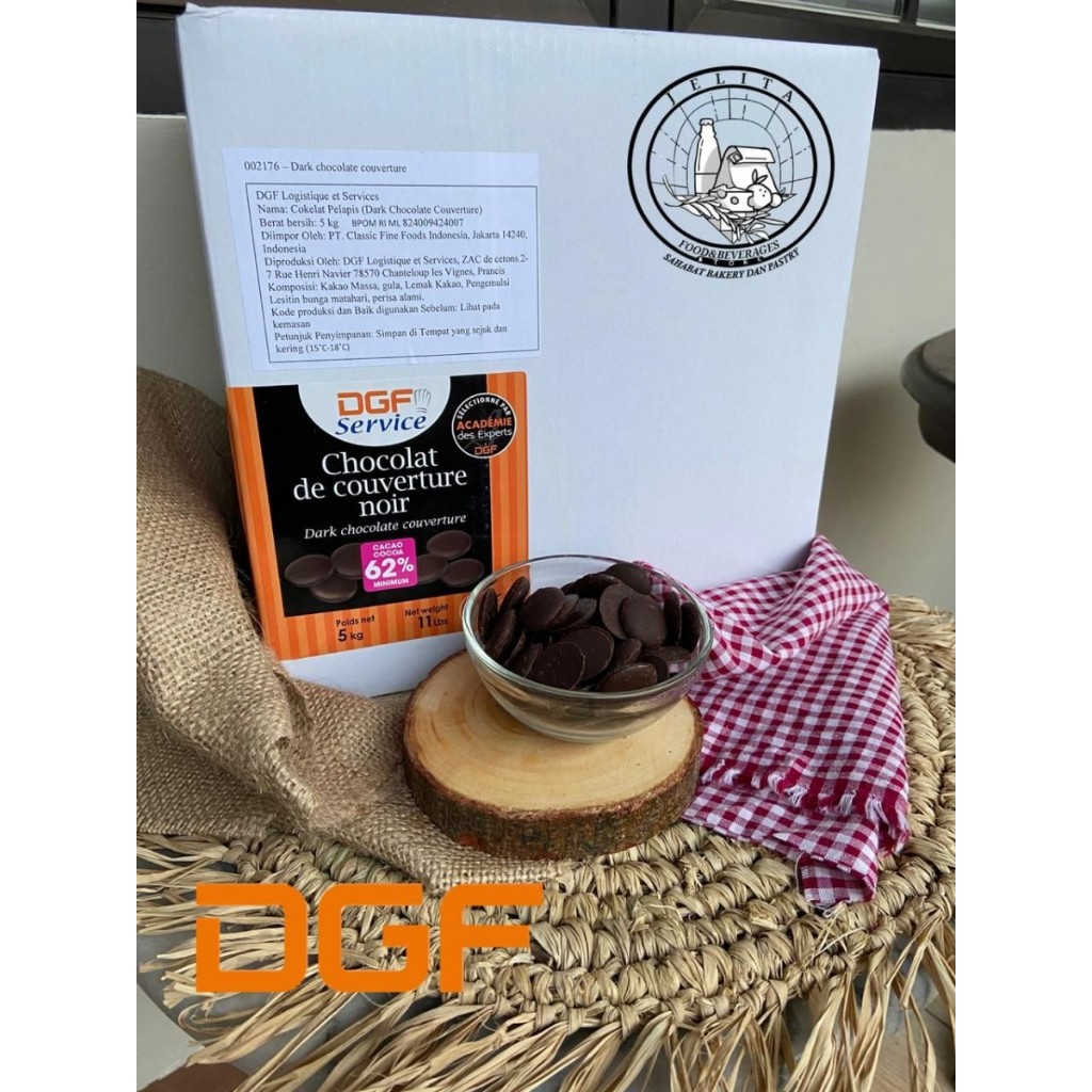 

DGF COUVERTURE chocolate DARK 62% 250gr
