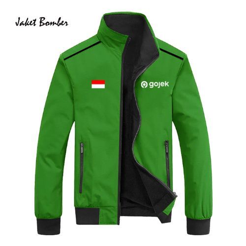 JAKET GOJEK TEBAL TERBARU/ JAKET BOMBER GOJEK / GO FOOD / GOJEK / JAKET BOMBER TERLARIS / BOMBER GO 