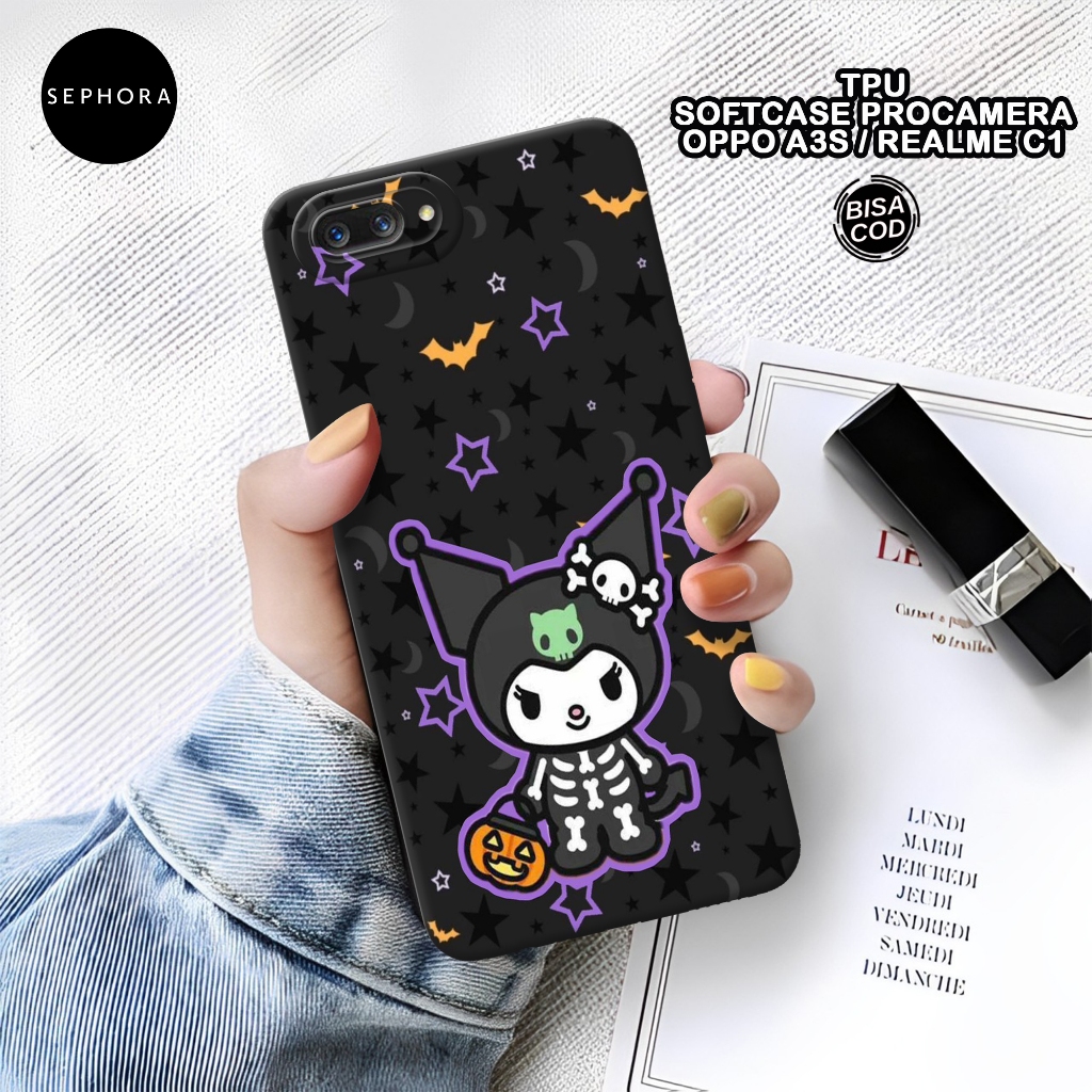 Softcase OPPO A3S / REALME C1 - Fashion Case Lucu - Case OPPO A3S / REALME C1 - Case Pro Camera - Ca
