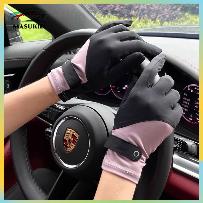 Sarung tangan motor Sarung tangan motor anti uv Ice Silk Gloves Sarung Tangan Anti Uv Motor Wanita