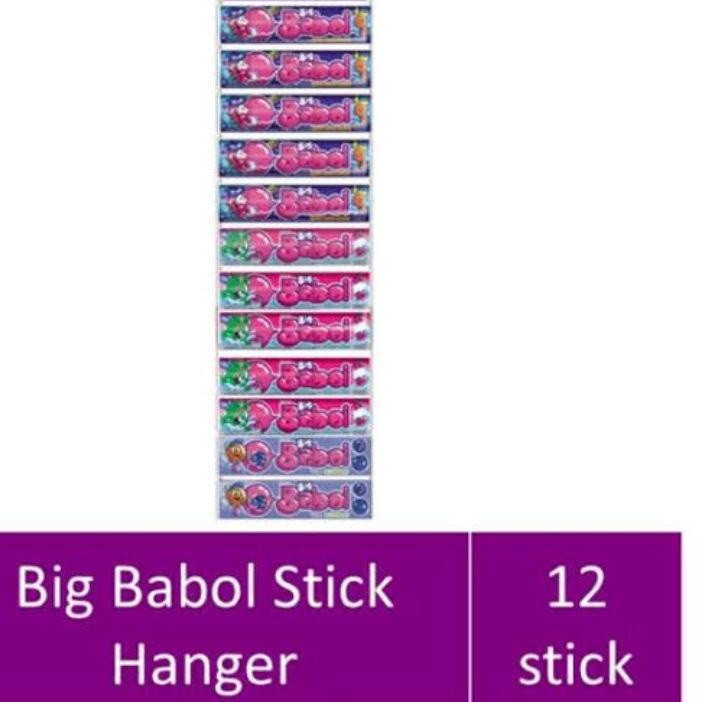 

Permen Karet Big Babol Stik Batang Bigbabol 20gr ( Varian Mix ) Stick / Bar 1 pack isi 12 Pcs