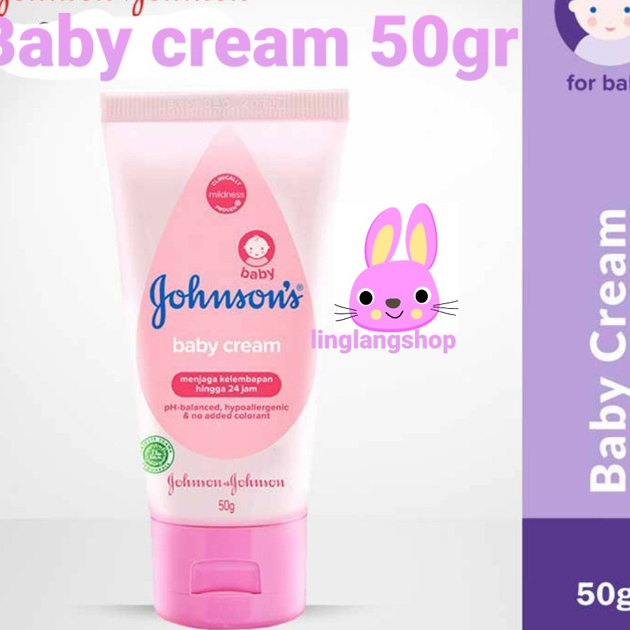 Johnson BABY CREAM 50gr muka wajah bayi soft johnson's dan Milk rice(no.247)