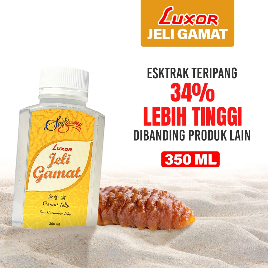 Jelly Gamat Emas Luxor Teripang Kualitas Premium Bio Sea Cucumber 350ml