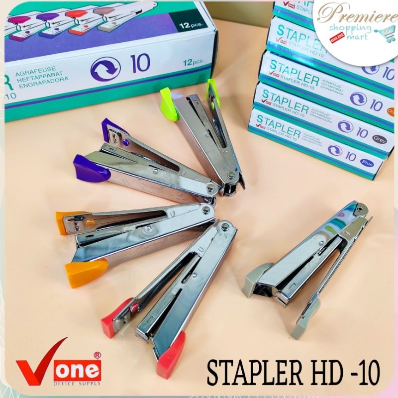 

PSM - STAPLER HD10 Merek V ONE STAPLES Jepretan Merk V-ONE