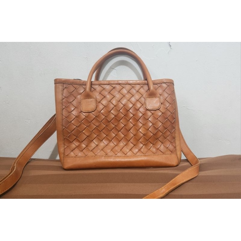 Tas Anyam Kulit Asli Jogja ala Bott*ga