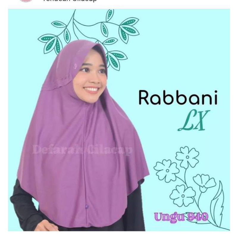 Kerudung Rabbani asli model  INNOVA LX size XL. Kerudung Rabbani serut. jilbab instan Rabbani asli