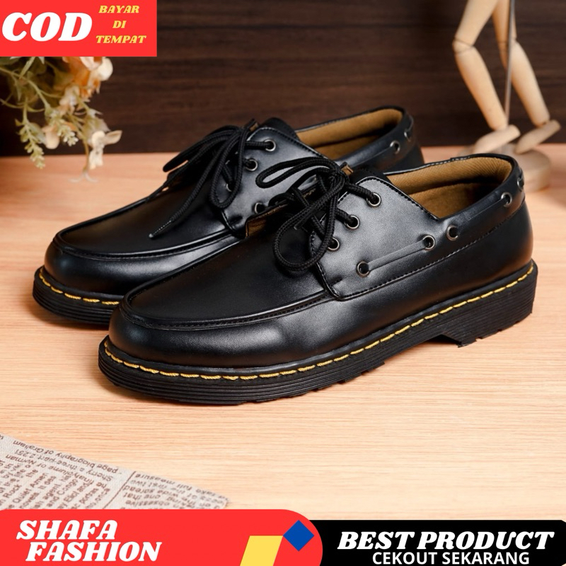 COMBOYS SEPATU DOCMART TERBARU KULIT SINTETIS PREMIUM SEPATU CASUAL PRIA SEPATU FORMAL PRIA TALI BES