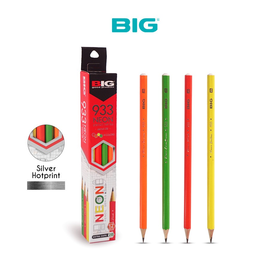 

Pensil 2B BIG Neon Graphite PS-933 (PCS)