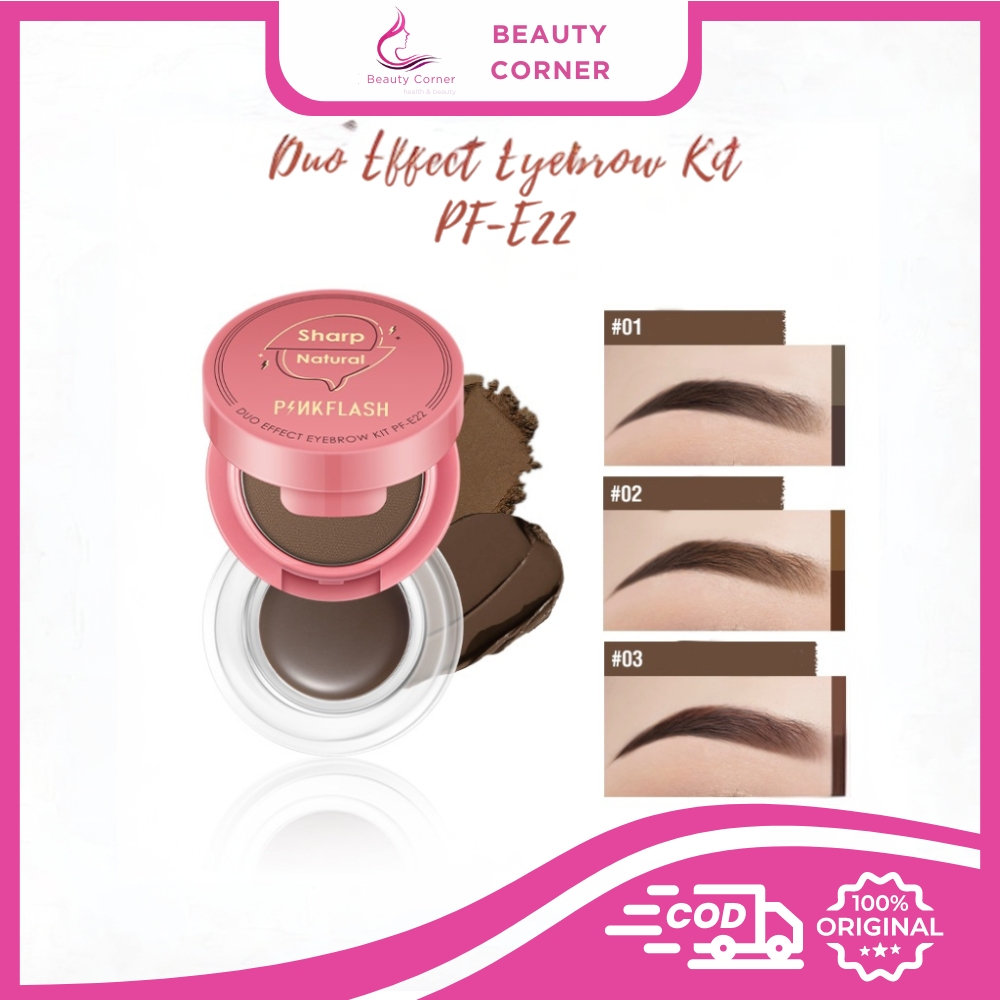 PinkFlash Duo Effect Eyebrow Kit PF-E22