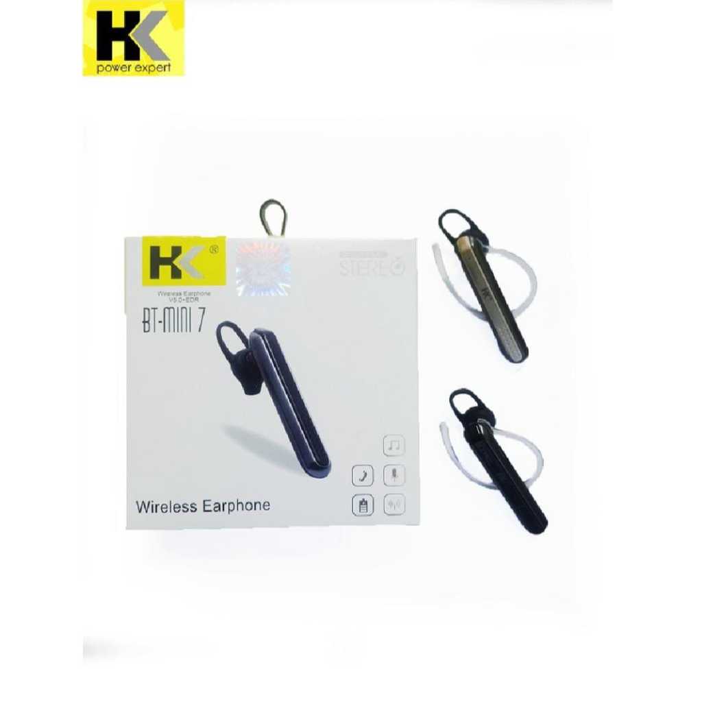 HEADSET BLUETOOTH HK BT MINI 7 WIRELESS V5.0 STEREO ORIGINAL
