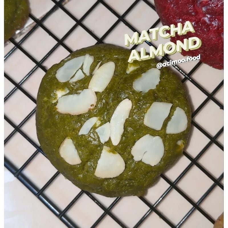 

MATCHA ALMOND (MIN 3 PCS BISA MIX) Soft Cookies