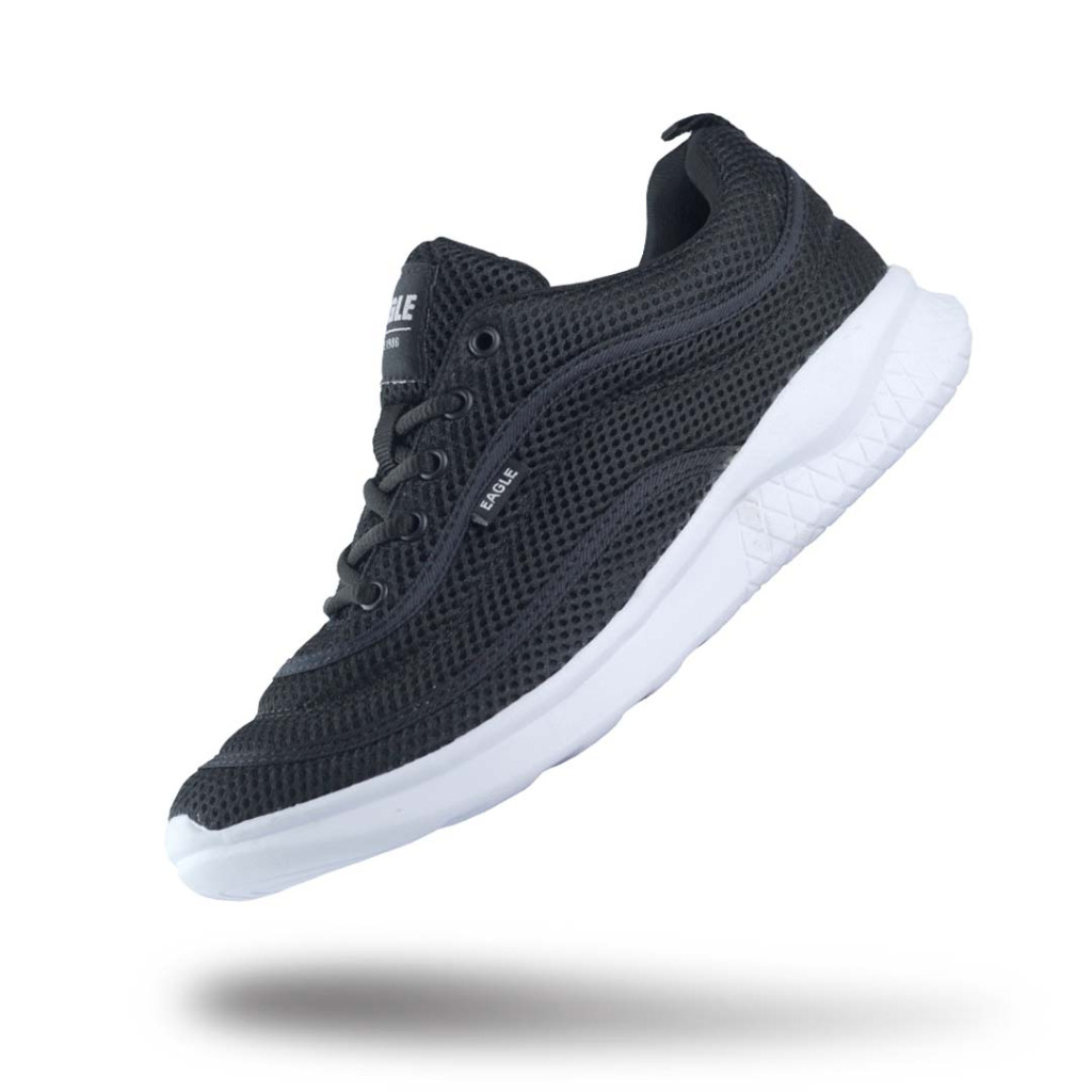 EAGLE VENEZIA BLACK WHITE RUNNING SHOES ORIGINAL