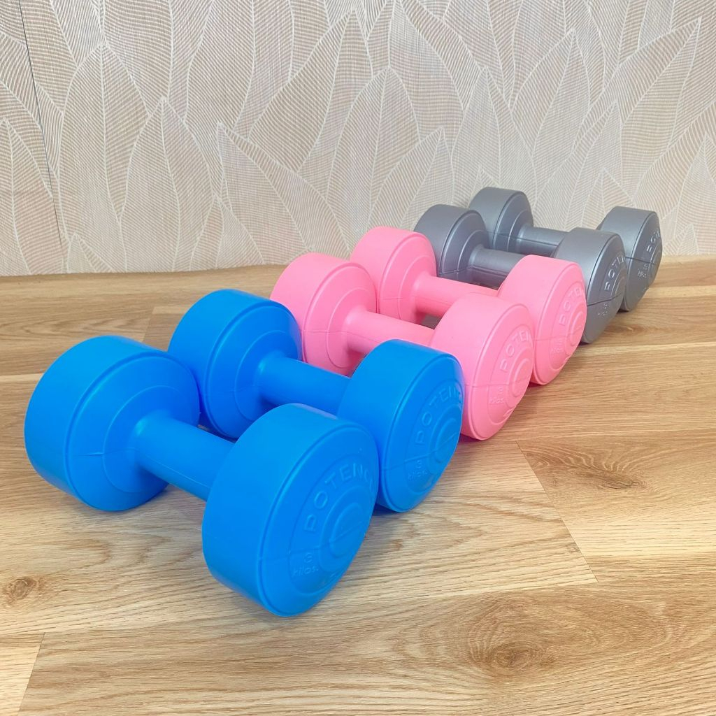 POTENCE Barbel 2 KG / Dumbell 2 KG / Dumbell Plastik 2KG Barbel Plastik