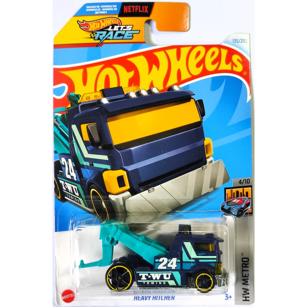 HOT WHEELS HEAVY HITCHER MOBIL DEREK TRUK TOWING