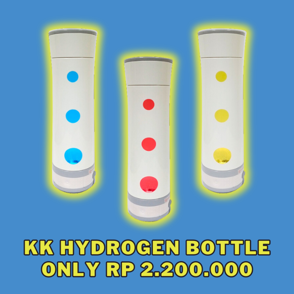 SUPER HEMAT KK HYDROGEN WATER BOTTLE GRATIS SINBISU BOTOL HIDROGEN KK AIR ALKALI SEHAT INDONESIA