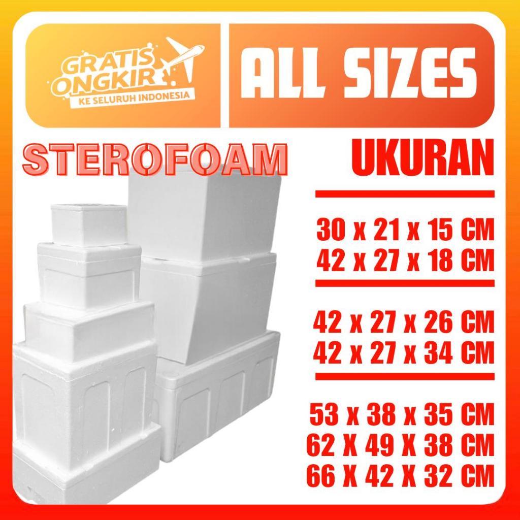 Gabus styrofoam / kotak gabus / Kotak Styrofoam Box / Sterofoam Box Gabus Seafood Beku PANCAKE / BUA