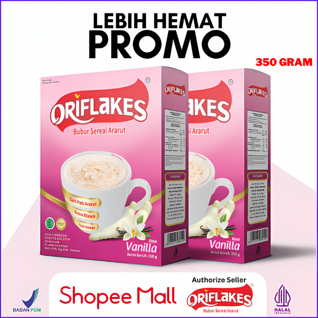 

Terlaris Oriflakes sereal Umbi Garut Gastro 350gram Ampuh buat Maag Akut Asam Lambung Gerd