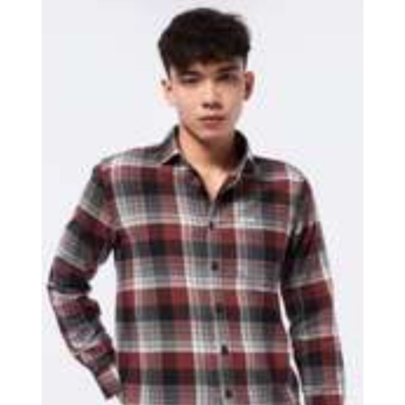 Kemeja Flanel Wrangler Original 07P23 Brown