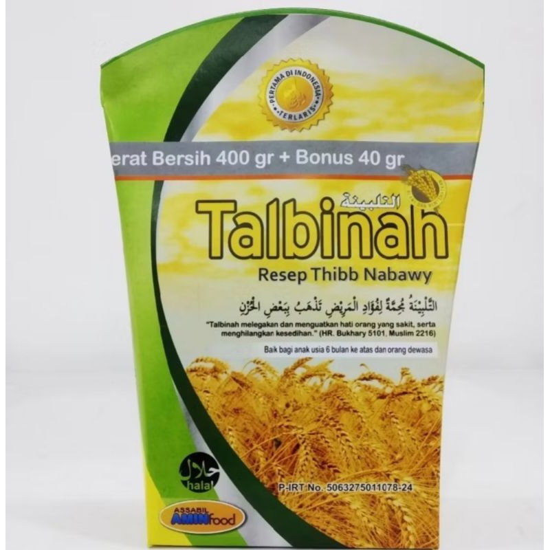 

Tepung Talbinah 400 gr + 40 gr Atasi Maag Gerd Asam Lambung Berizin Dinkes