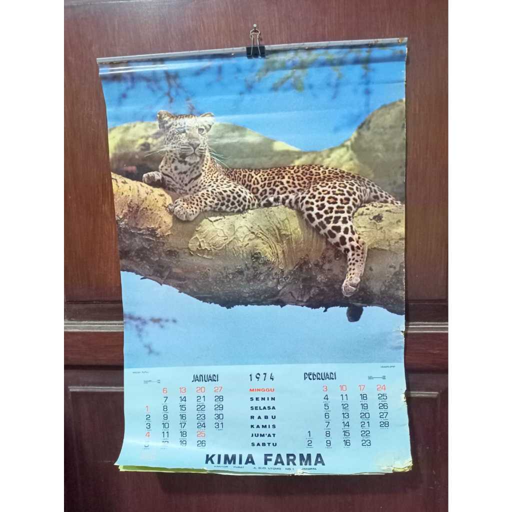 

Koleksi Kalender Tahun 1974 Lawas Jadul kimia farma G1