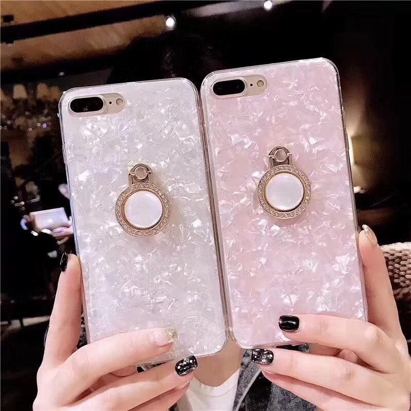 Crystal Case With 360 Ring Stand Oppo Reno 6 4G Reno 6 5G Reno 7 4G Reno 8 4G Reno 8T 4G