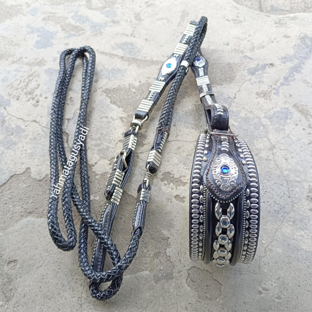 KALUNG ANJING DAN TALI BERBURU PORBI ORONG-ORONG ASLI KULIT PATAH 3