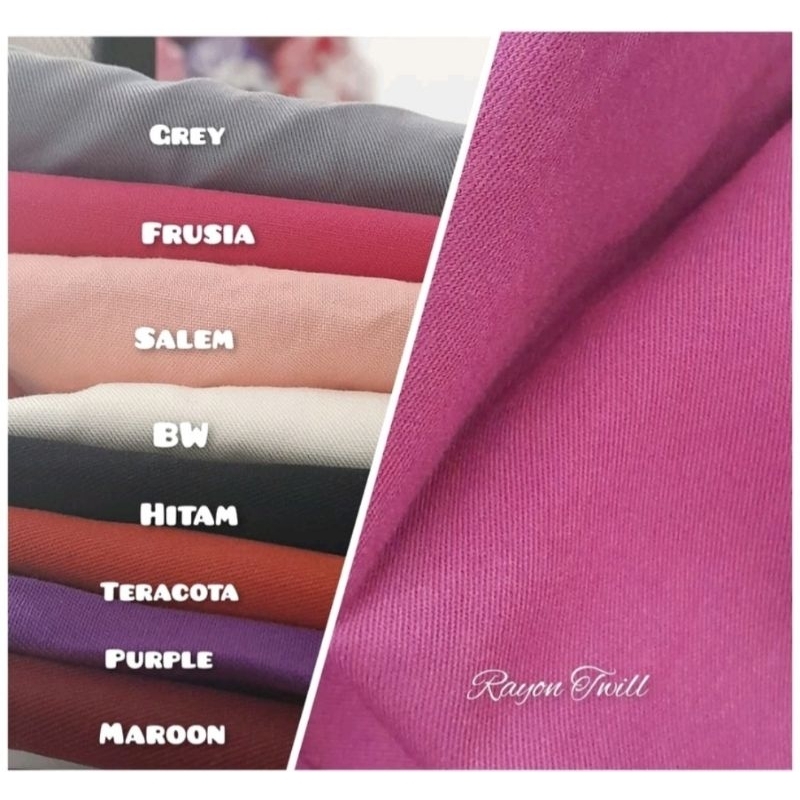 Rayon twill import premium