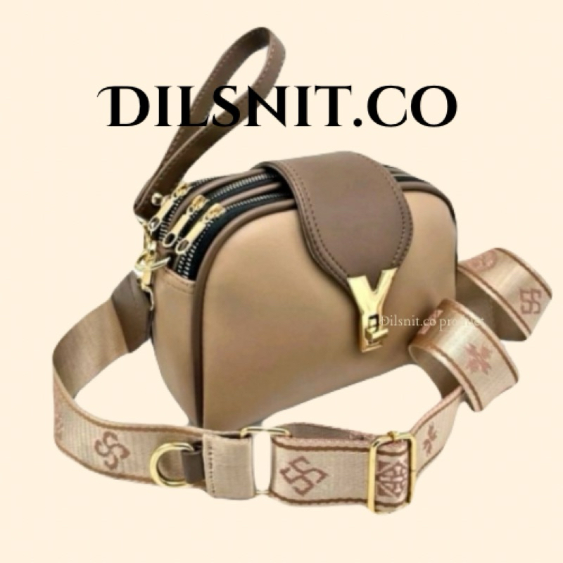 Vanya Bag Tas Selempang Wanita 3 Ruang Resleting Fashion Korea