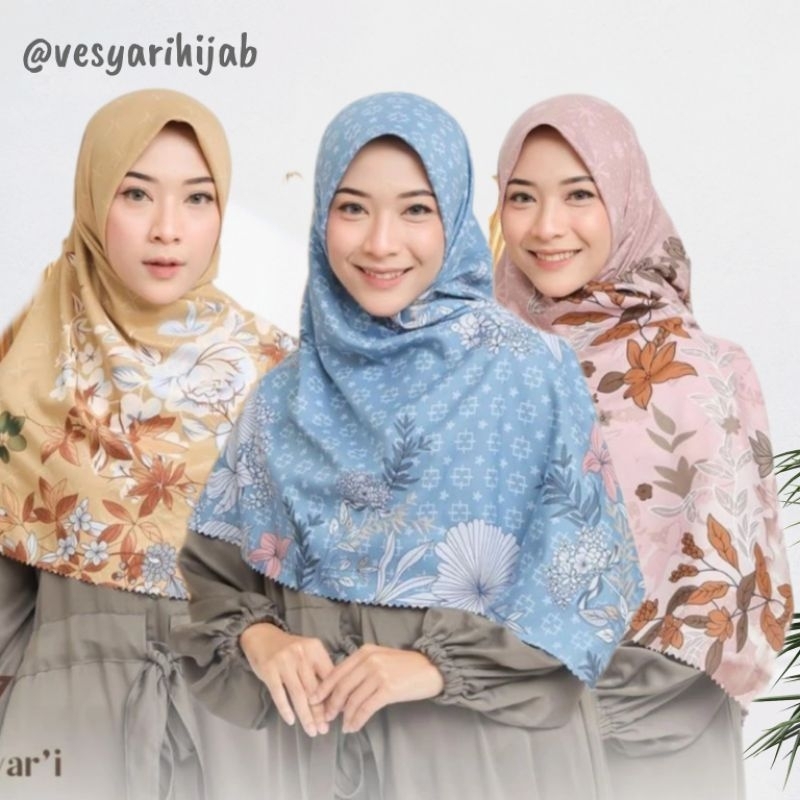 JILBAB JUMBO SYARI UMAMA MOTIF 130 x130 VOAL MIRACLE