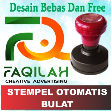 

Stempel Flash Bulat | Free Design Custom |OTOMATIS