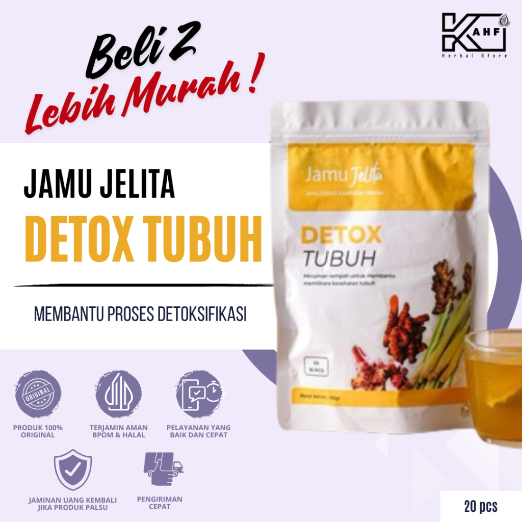 

Jamu Jelita Teh Detox Tubuh Alami - Isi 20 Kantung Beli 1 GRATIS 1