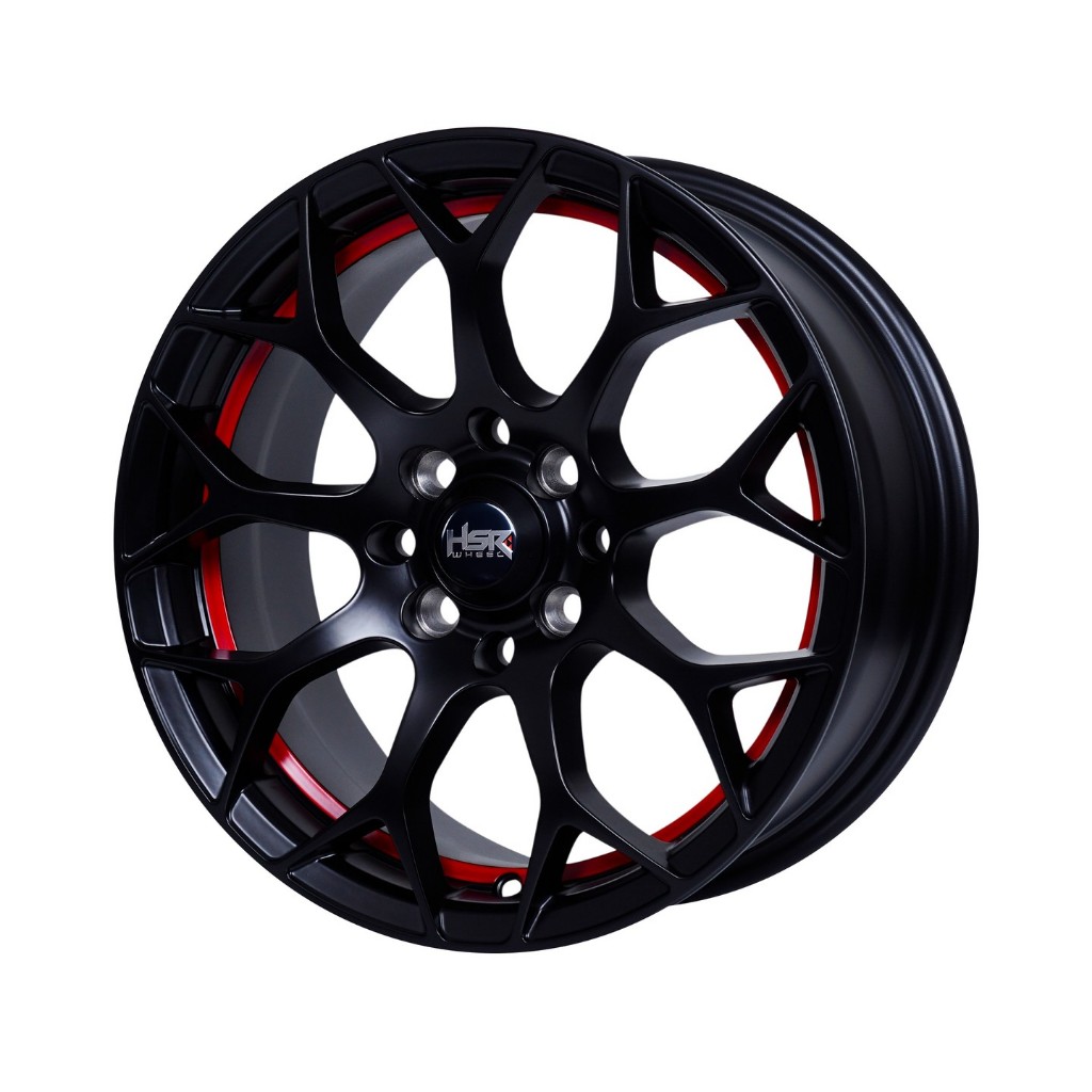 Pelk Recing Hsr model BBS R15 warna hitam merah buat brio xenia avanza cayla mirage mobilio dll