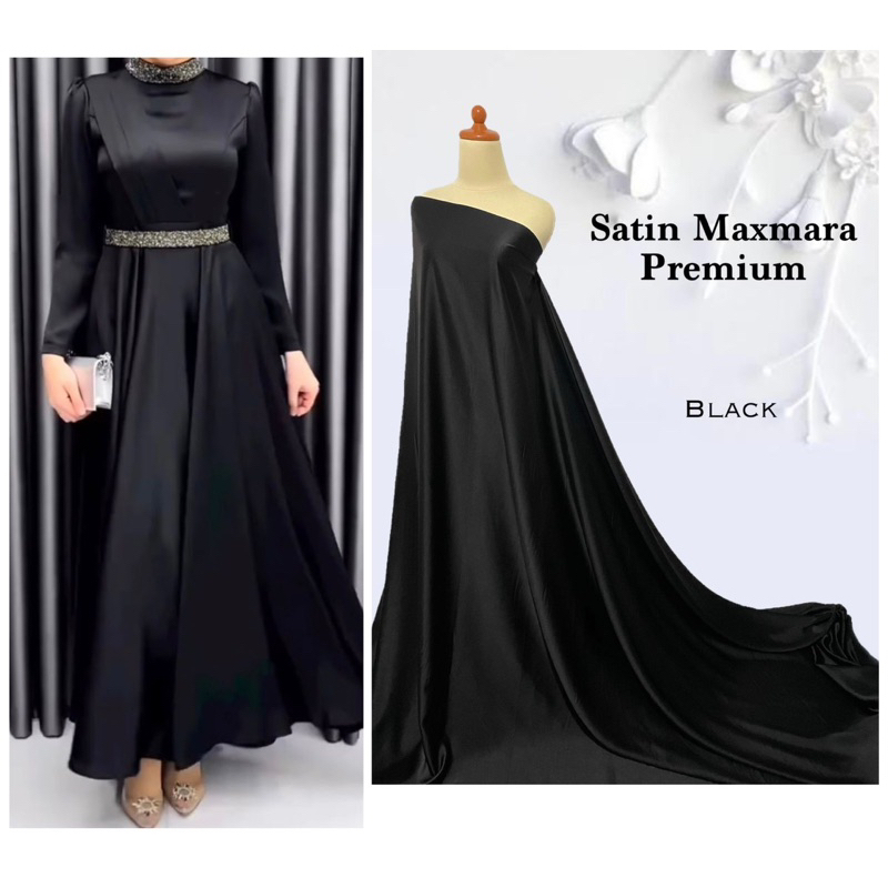 KAIN SATIN MAXMARA POLOS PREMIUM | BRIDESMAID | seragam bridesmaid | satin polos | satin maxmara