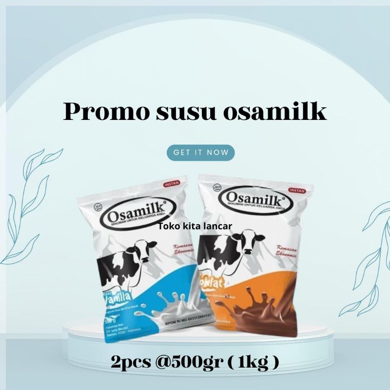 

[Terlaris] 2 pcs osamilk @500gr (1kg)