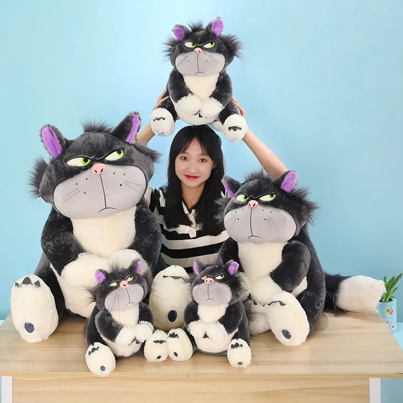 Boneka Kucing Lucifer Plush Toy Kawaii Animal Japan Figaro Cat Kids ukuran 50cm