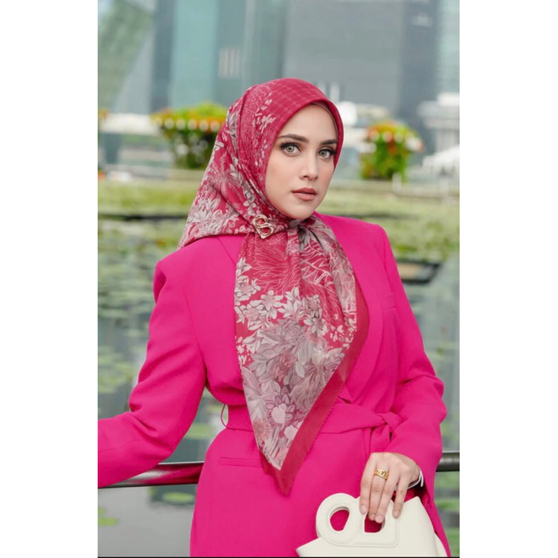 ButtonScarves Singapore Square Tropical New