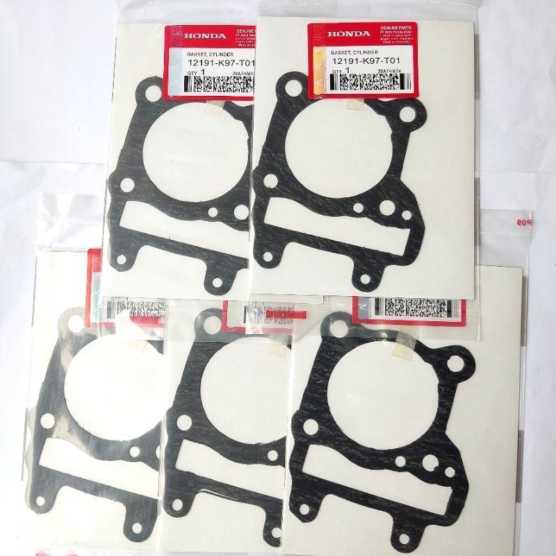 GROSIR ( 5 PCS  ) PAKING BLOK CYLINDER PCX 125 PCX 150 PCX CBU GASKET BLOK SILINDER PCX 150 PACKING 