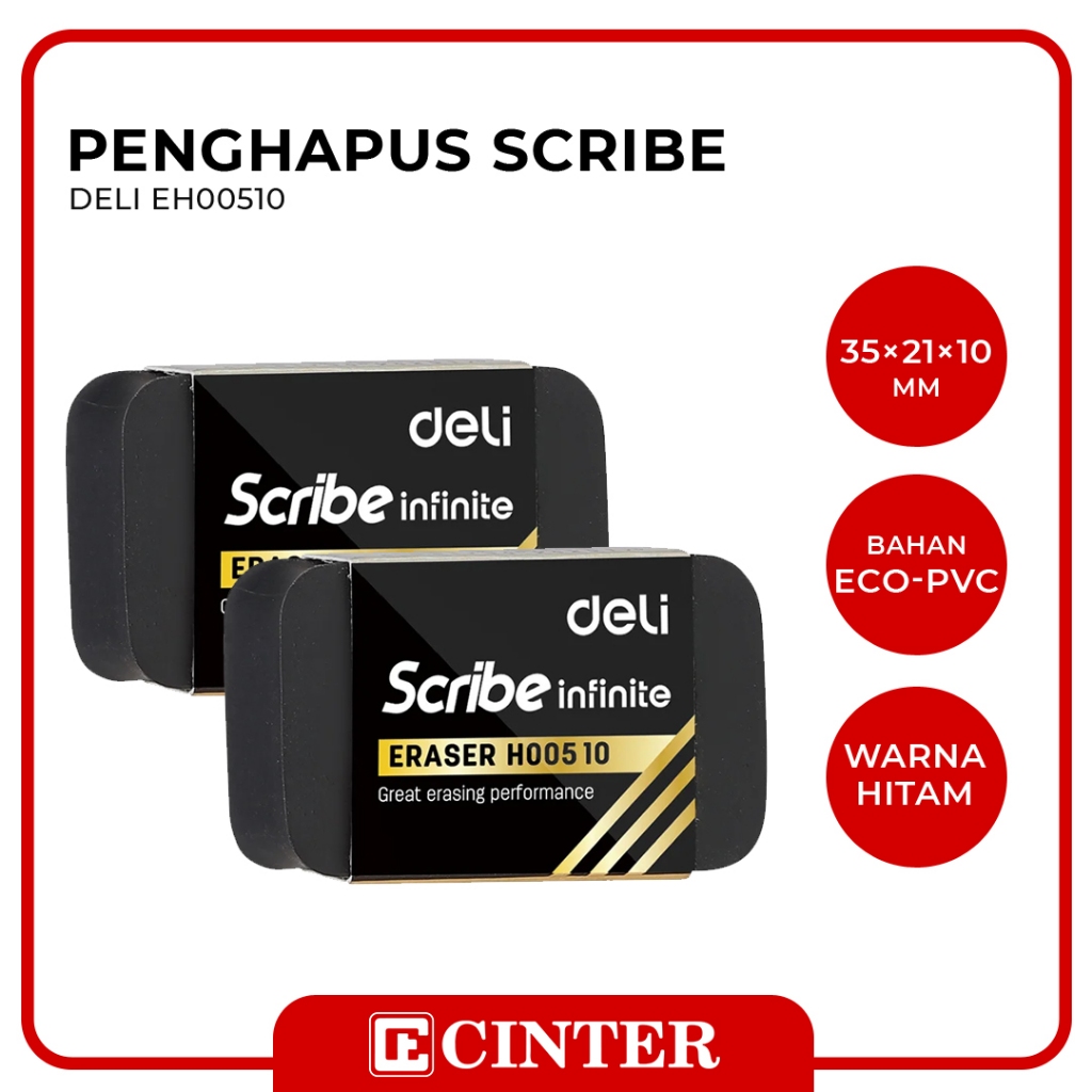 

DELI - PENGHAPUS ANAK / PENGHAPUS HITAM / ERASER BLACK EH00510