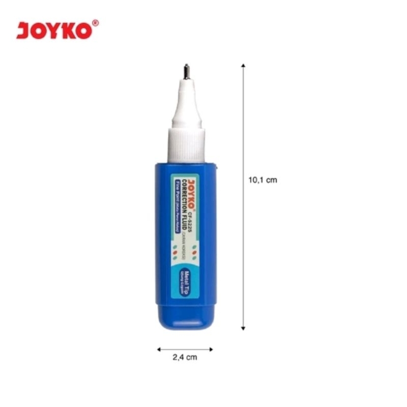 

Tipex Cair l, Tipe X Correction Fluid JOYKO CF-S225 Biru Metal Tip