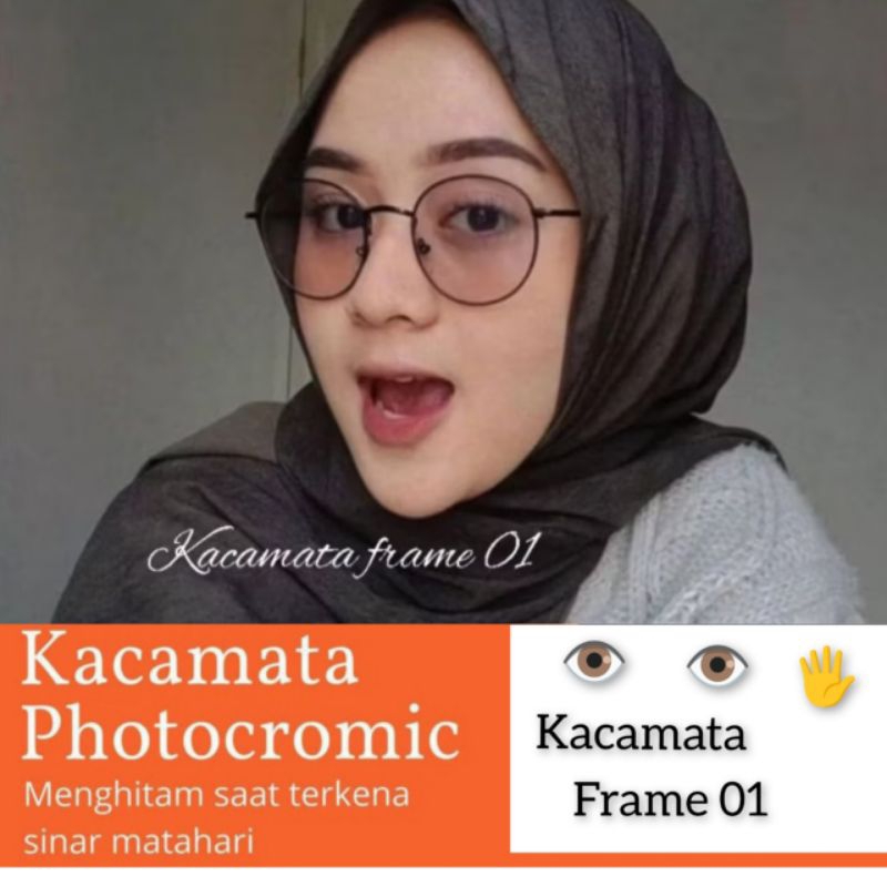 frame kacamata 9216 paket photocromic minus / normal