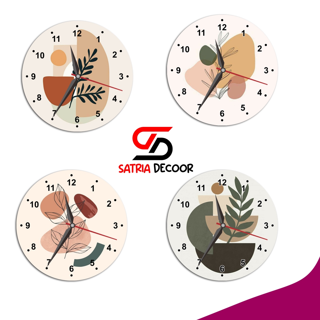 Jam Dinding Vintage Unik / Jam Dinding Kayu Minimalis Aesthetic